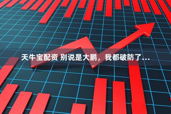 天牛宝配资 别说是大鹏，我都破防了…